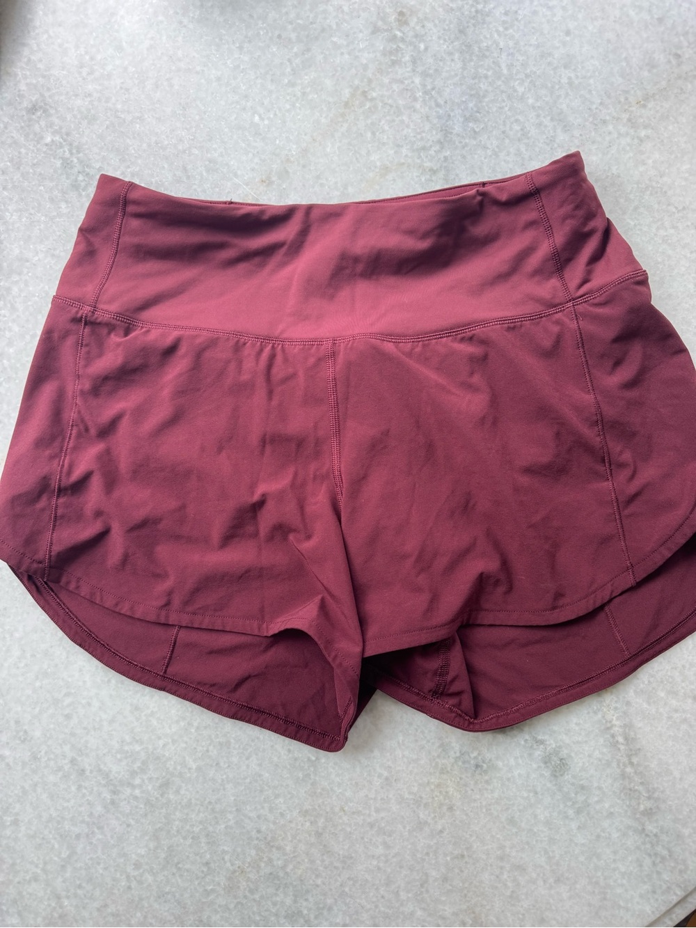 lululemon athletica Speed Up High-Rise Short 4" in Burgundy Bay